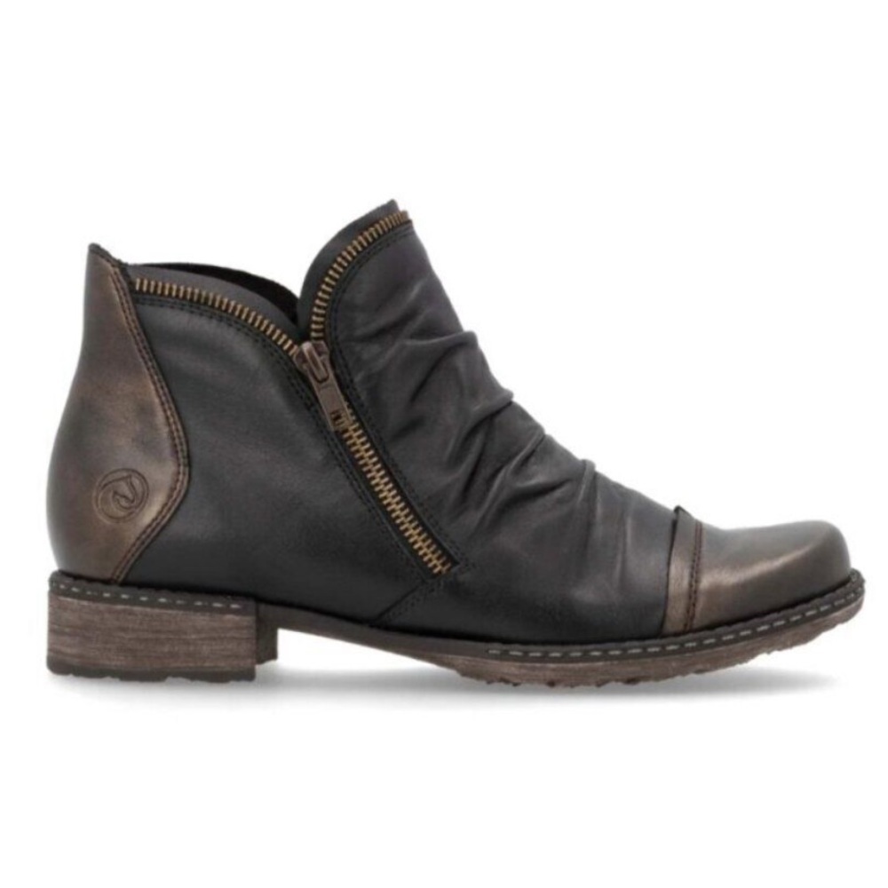 Remonte Chandra 80 Women's Leather Chelsea Ankle Boots size 8 Block Heel new - Picture 2 of 13
